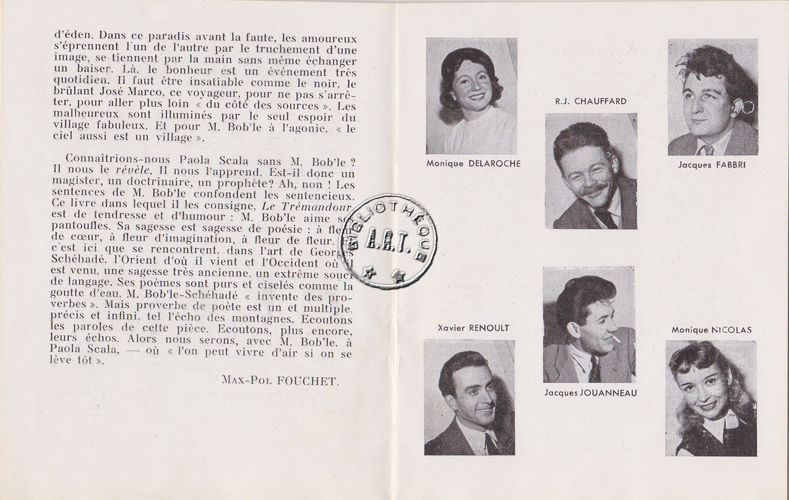 Les programmes de Théatre de l\