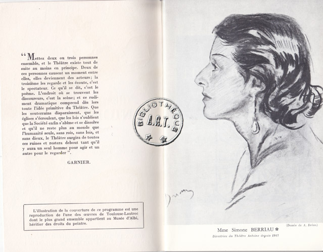 Les programmes de Théatre de l\