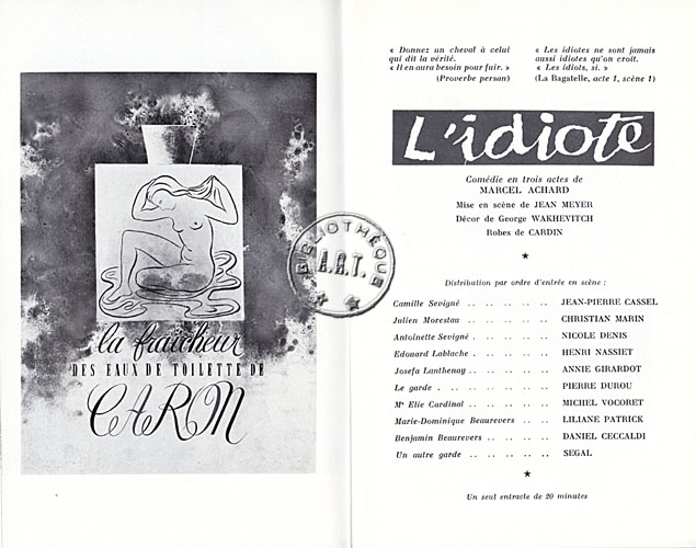 Les programmes de Théatre de l\