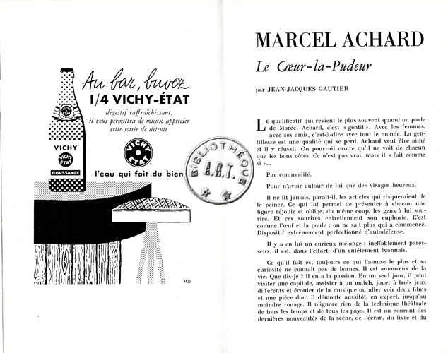 Les programmes de Théatre de l\