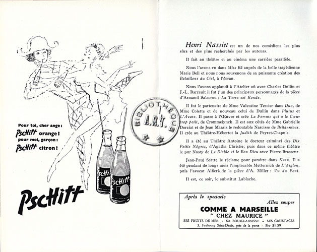 Les programmes de Théatre de l\
