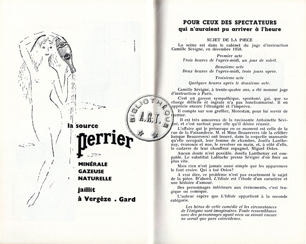 Les programmes de Théatre de l\