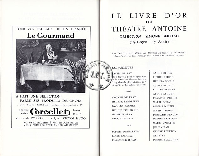 Les programmes de Théatre de l\