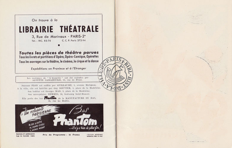 Les programmes de Théatre de l\