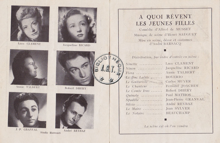 Les programmes de Théatre de l\