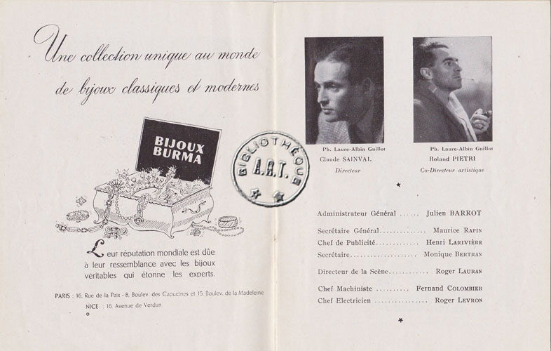 Les programmes de Théatre de l\