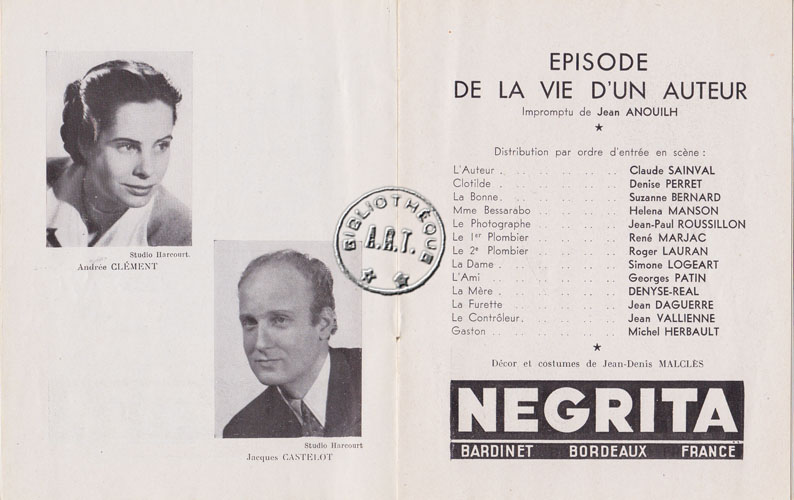 Les programmes de Théatre de l\