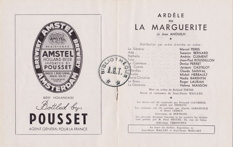 Les programmes de Théatre de l\