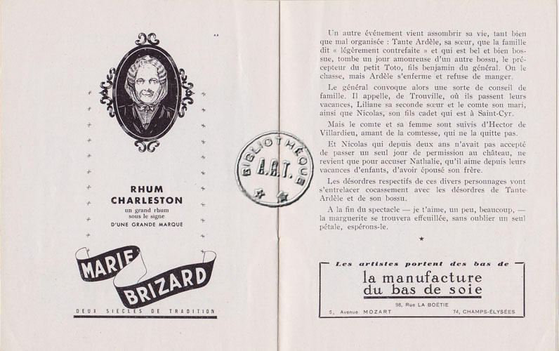 Les programmes de Théatre de l\