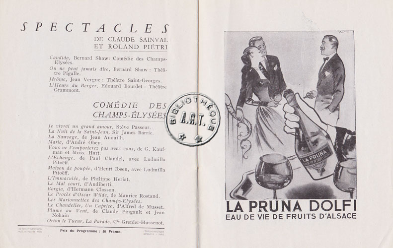 Les programmes de Théatre de l\