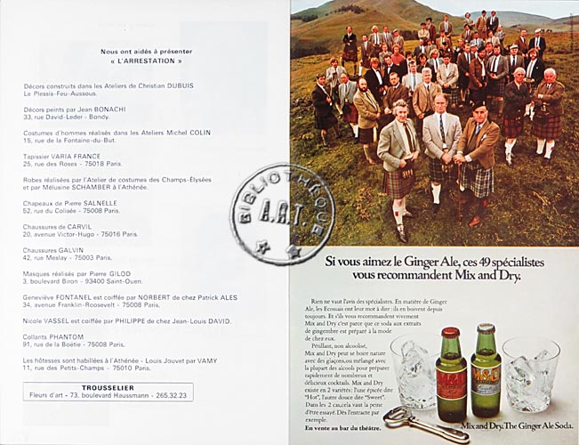Les programmes de Théatre de l\