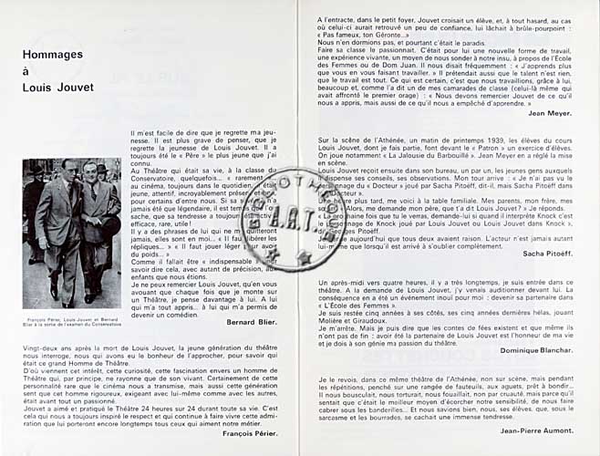 Les programmes de Théatre de l\