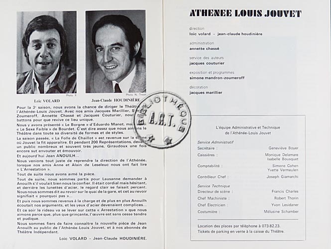 Les programmes de Théatre de l\