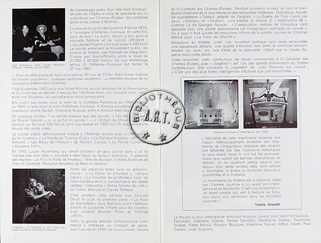 Les programmes de Théatre de l\