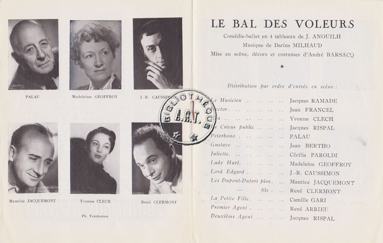 Les programmes de Théatre de l\