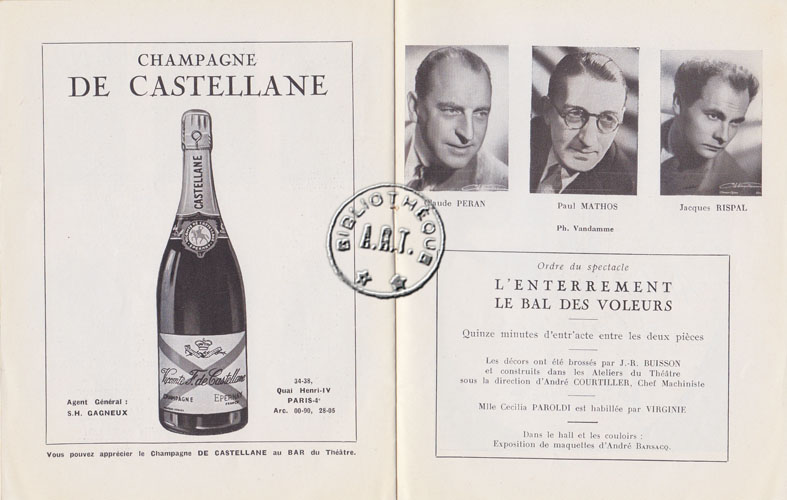 Les programmes de Théatre de l\