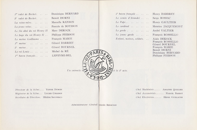 Les programmes de Théatre de l\
