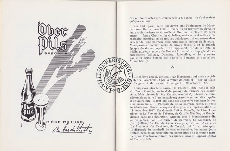 Les programmes de TThéatre de l\