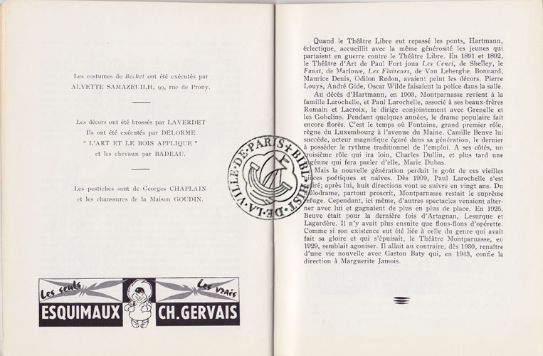 Les programmes de Théatre de l\