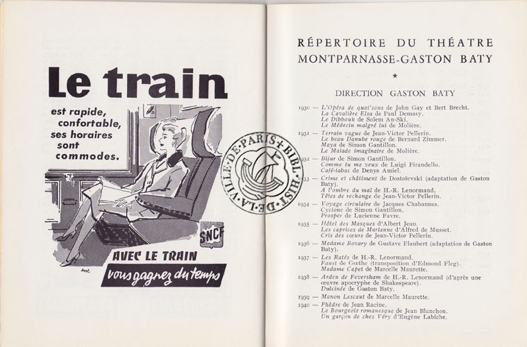Les programmes de Théatre de l\