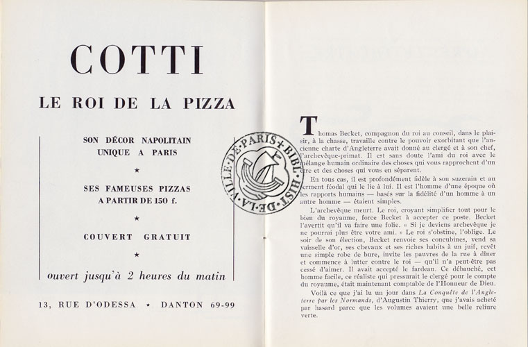 Les programmes de Théatre de l\