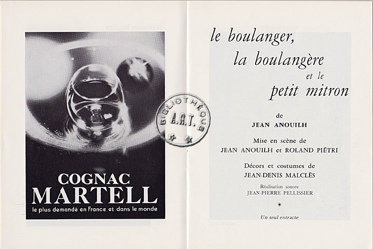 Les programmes de Théatre de l\