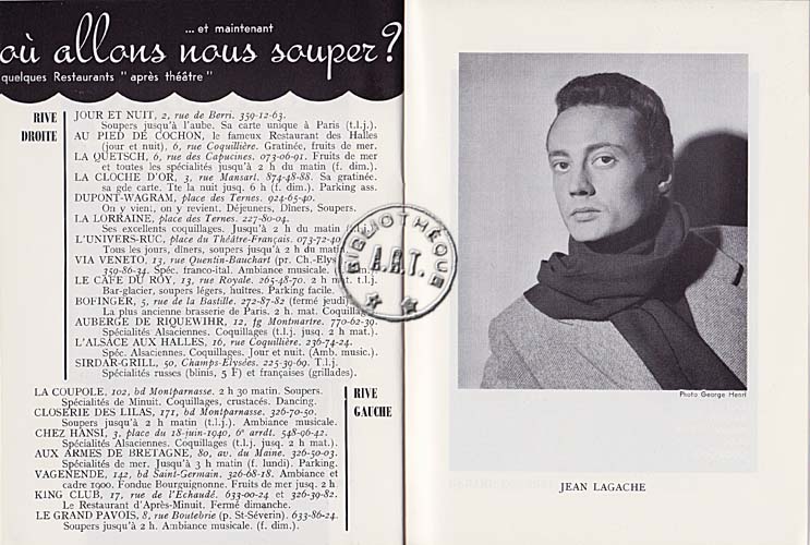 Les programmes de Théatre de l\