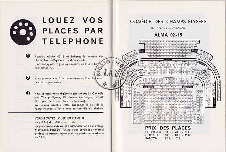 Les programmes de Théatre de l\