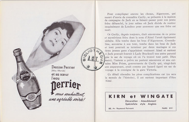 Les programmes de Théatre de l\