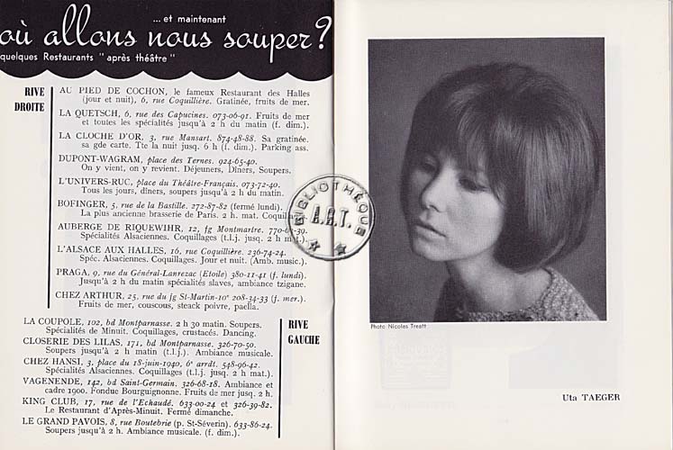 Les programmes de Théatre de l\