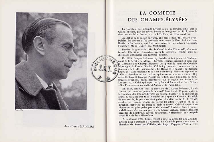 Les programmes de Théatre de l\
