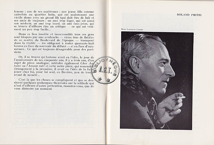 Les programmes de Théatre de l\