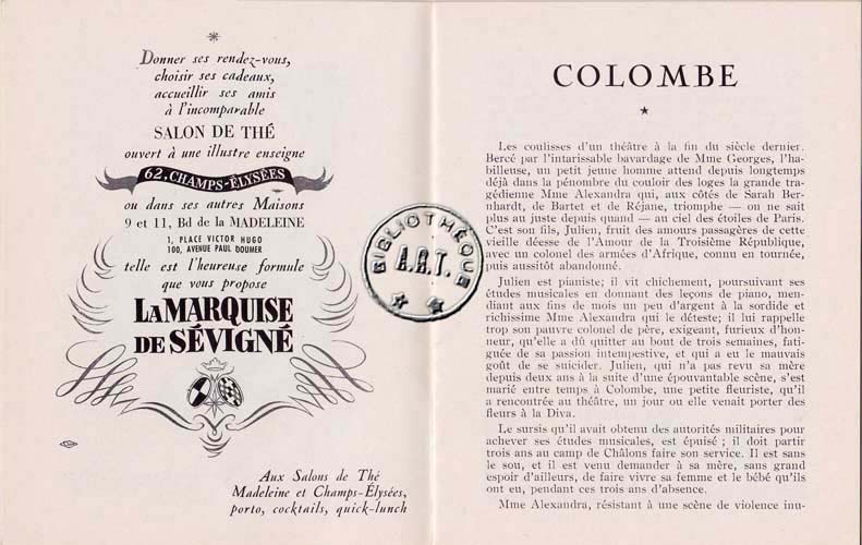 Les programmes de Théatre de l\