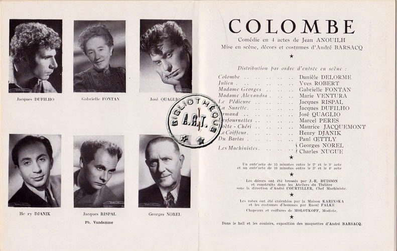 Les programmes de Théatre de l\