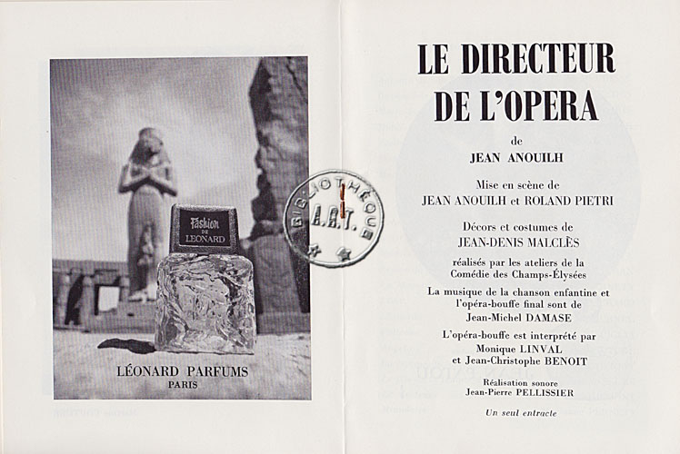 Les programmes de Théatre de l\