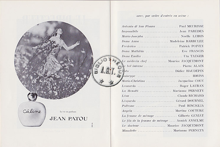 Les programmes de Théatre de l\