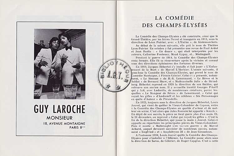 Les programmes de Théatre de l\