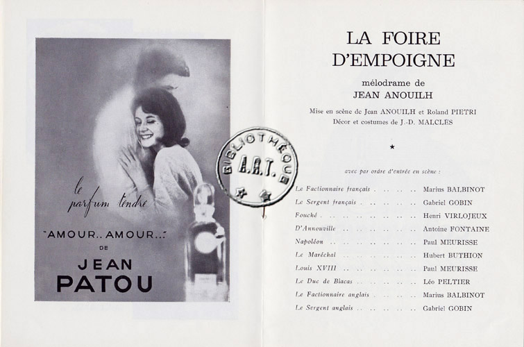 Les programmes de Théatre de l\