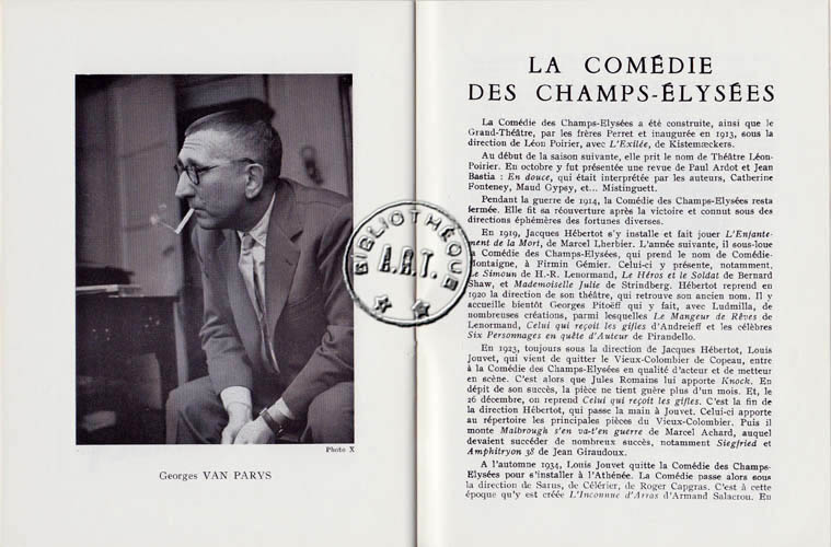 Les programmes de Théatre de l\