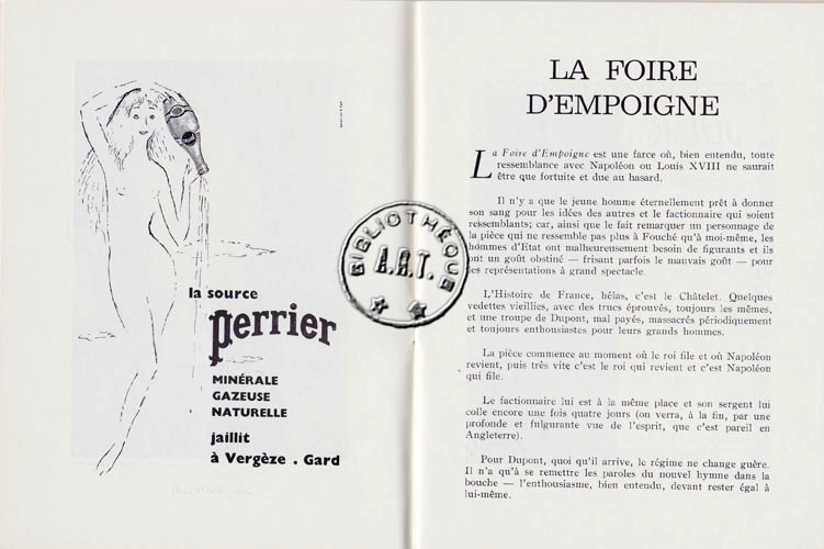 Les programmes de Théatre de l\