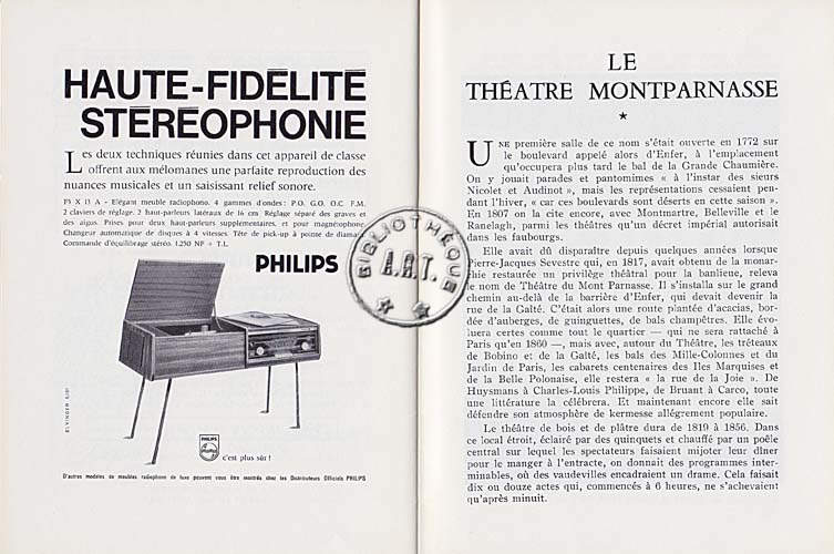 Les programmes de Théatre de l\