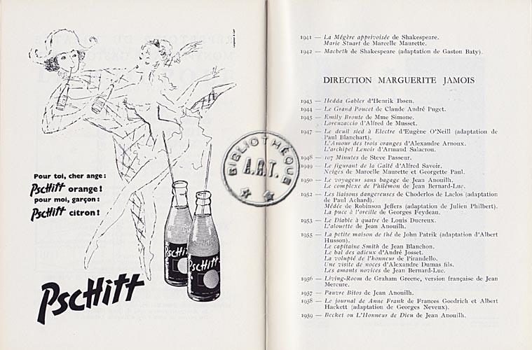 Les programmes de Théatre de l\