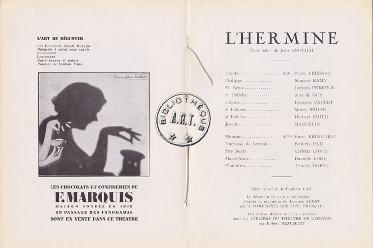 Les programmes de Théatre de l\