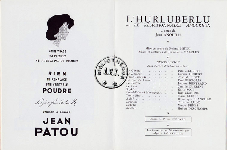 Les programmes de Théatre de l\