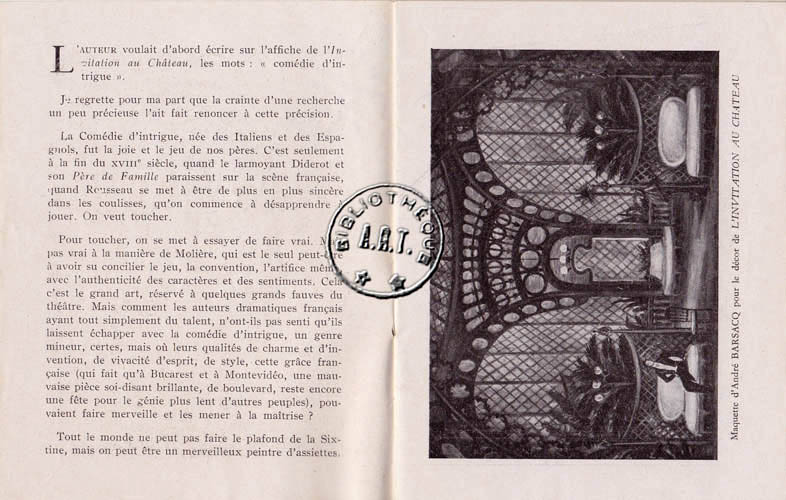 Les programmes de Théatre de l\