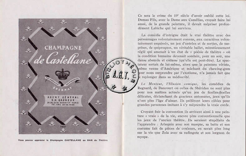 Les programmes de Théatre de l\