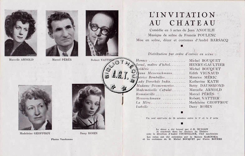 Les programmes de Théatre de l\
