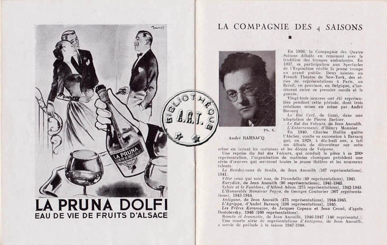 Les programmes de Théatre de l\