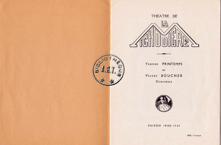 Les programmes de Théatre de l\