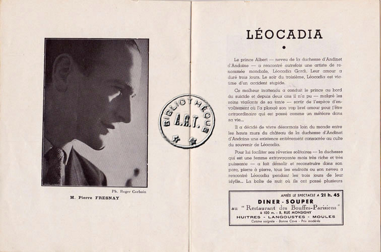 Les programmes de Théatre de l\